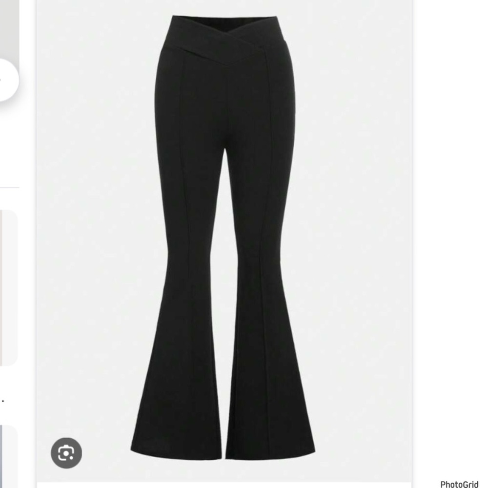 Shein curve 3XL plus size black flare pants NEW